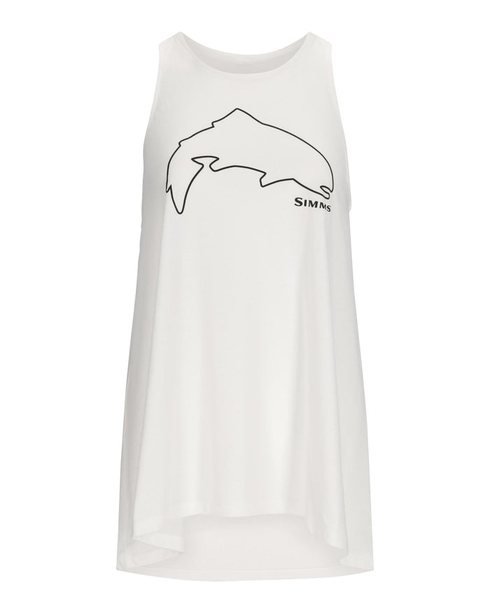 Women's Trout Outline Tank Top