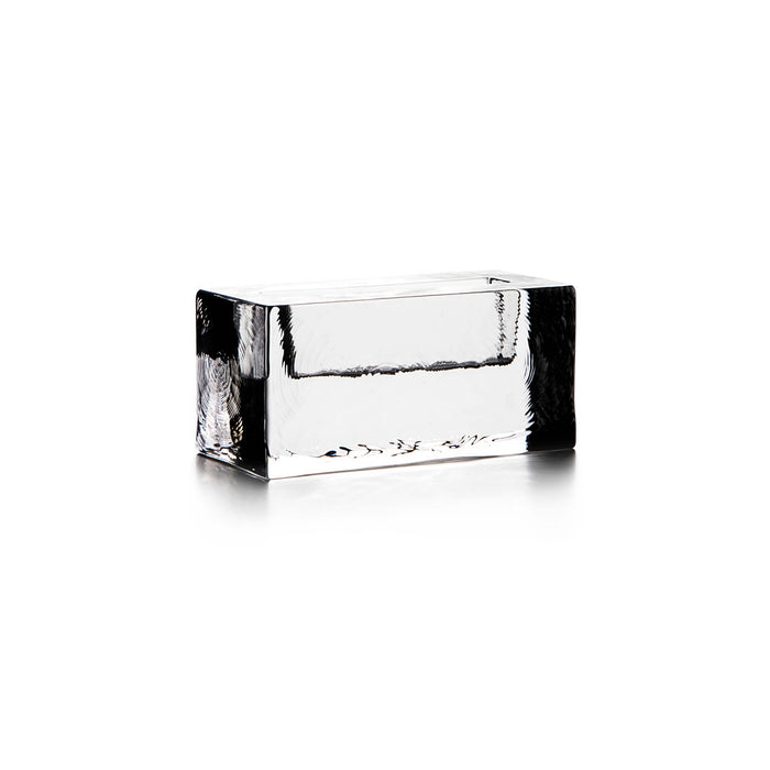 Silver and black metallic cardholder with textured finish and front card slot.