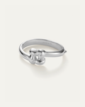 JENNY BIRD Waterproof Woven Square Bangle Silver Bangle For Women
