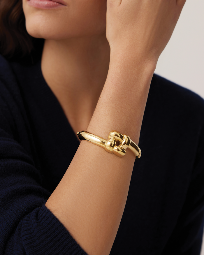 JENNY BIRD Waterproof Woven Square Bangle Gold Bangle For Women