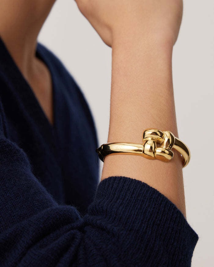 JENNY BIRD Waterproof Woven Square Bangle Gold Bangle For Women
