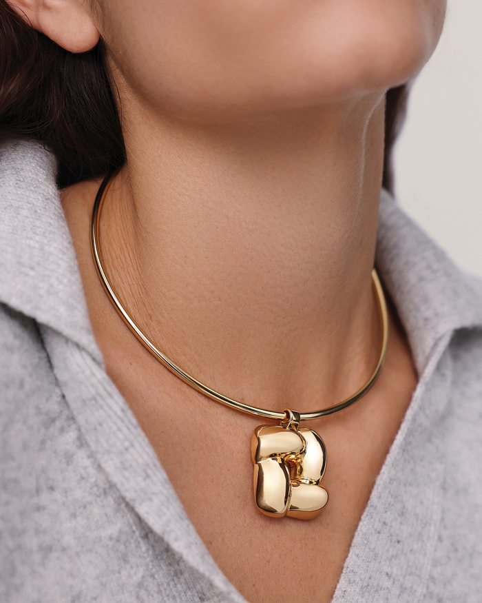 JENNY BIRD Woven Square Collar Gold Collar For Women