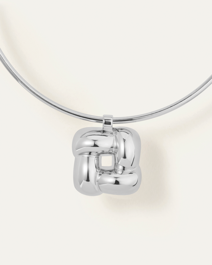 JENNY BIRD Woven Square Collar Silver Collar For Women