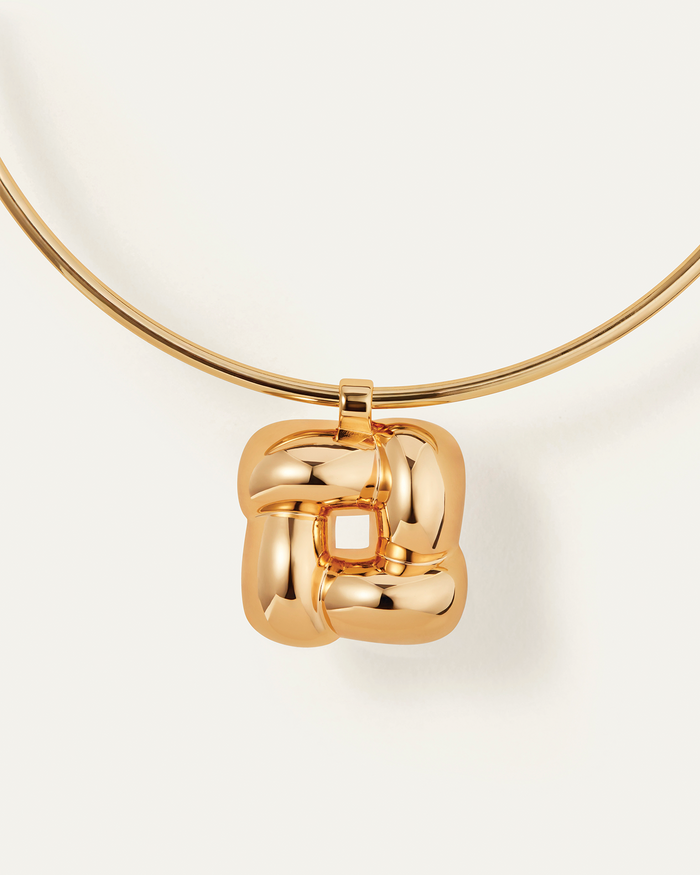JENNY BIRD Woven Square Collar Gold Collar For Women
