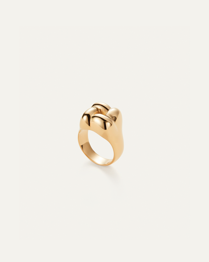 JENNY BIRD Waterproof Woven Square Ring Gold Ring For Women