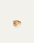 JENNY BIRD Waterproof Woven Square Signet Ring Gold Ring For Women