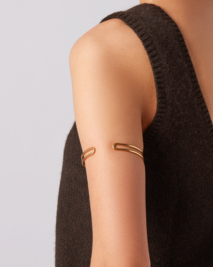 JENNY BIRD Yaya Arm Cuff Gold Arm Cuff For Women