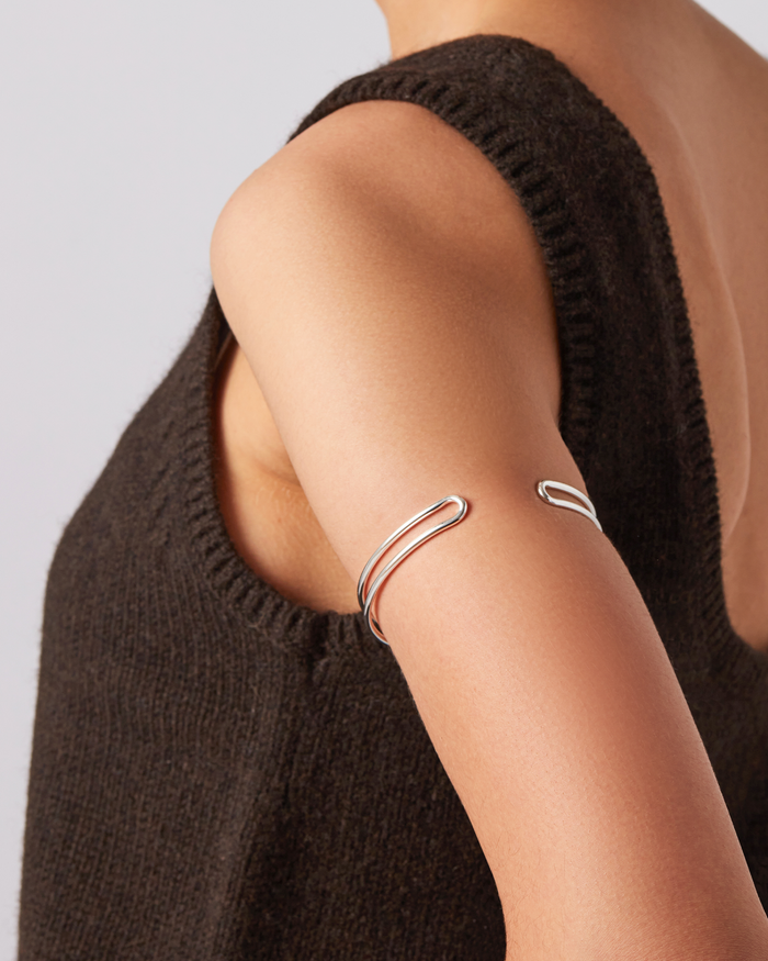 JENNY BIRD Yaya Arm Cuff Silver Arm Cuff For Women