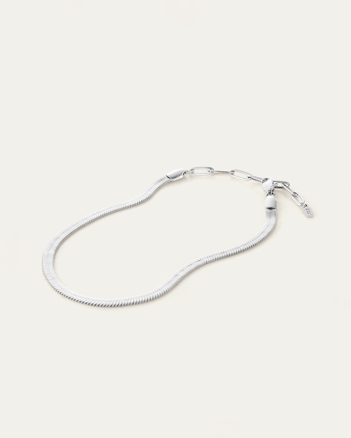 JENNY BIRD Waterproof Zeina Anklet Silver Anklet For Women
