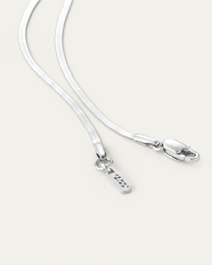 JENNY BIRD Waterproof Zeina Slim Chain Silver Chain For Women